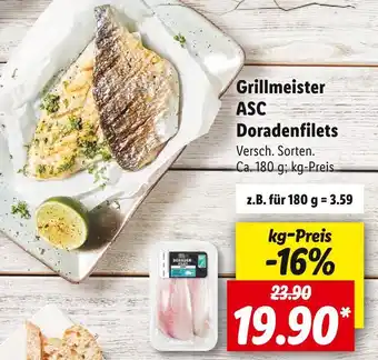 Lidl Grillmeister asc doradenfilets Angebot