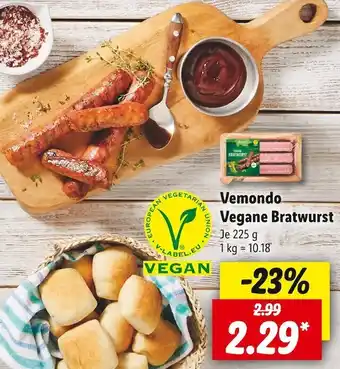 Lidl Vemondo vegane bratwurst Angebot