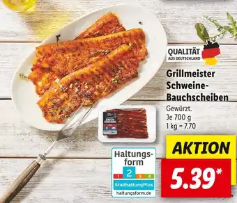 Lidl Grillmeister schweine-bauchscheiben Angebot