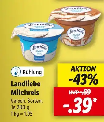 Lidl Landliebe milchreis Angebot