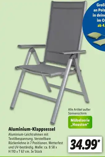 Lidl Aluminium-klappsessel Angebot