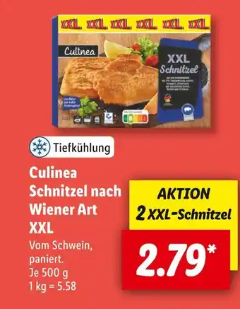 Lidl Culinea schnitzel nach wiener art xxl Angebot