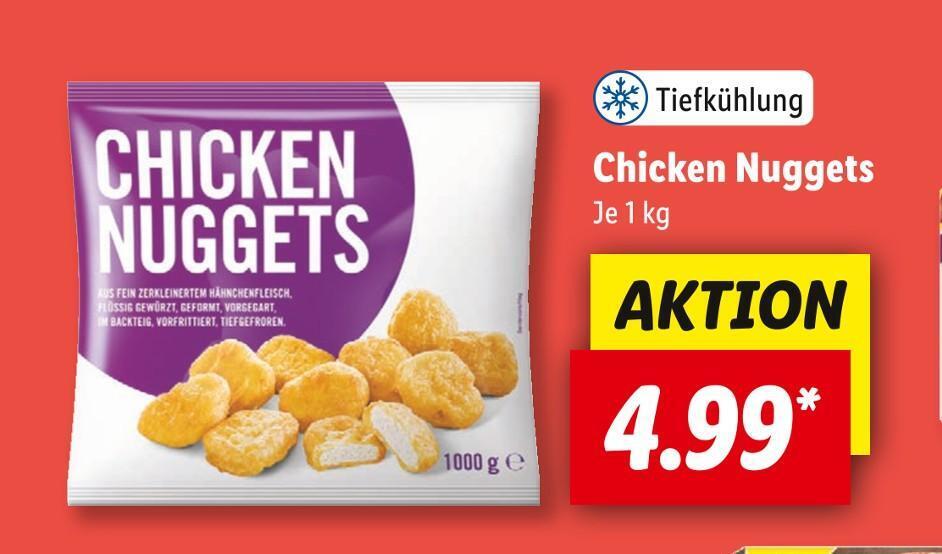 Chicken nuggets Angebot bei Lidl