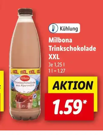 Lidl Milbona trinkschokolade xxl Angebot