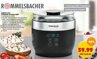 PENNY Rommelsbacher joghurt-und-frischkäse-bereiter jg80 Angebot