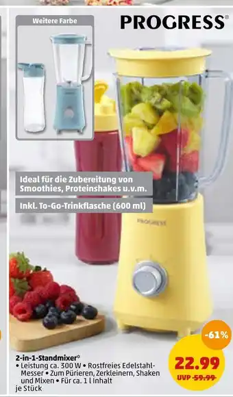 PENNY Progress 2-in-1-standmixer Angebot