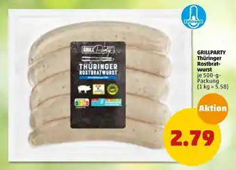 PENNY Grillparty thüringer rostbratwurst Angebot