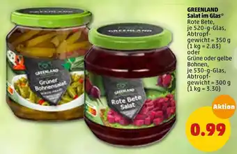 PENNY Greenland salat im glas Angebot