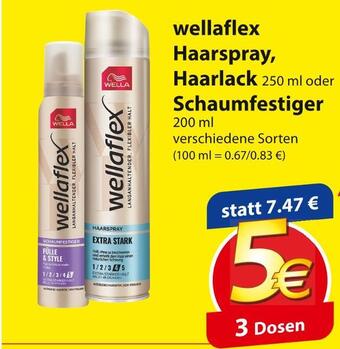 Famila Nord Ost Wellaflex haarspray, haarlack oder schaumfestiger Angebot