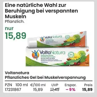 REWE Voltanatura pflanzliches gel bei muskelverspannung Angebot