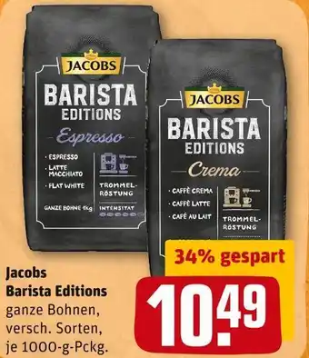 REWE Jacobs barista editions ganze bohnen Angebot