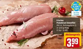 REWE Frisches putenbrust-innenfilet Angebot