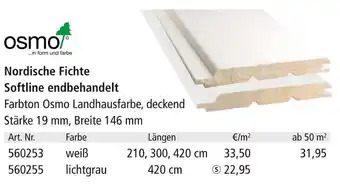 Holz Possling Osmo nordische fichte softline endbehandelt Angebot