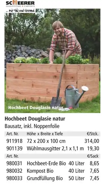 Holz Possling Scheerer hochbeet douglasie natur Angebot