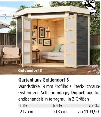 Holz Possling Gartenhaus goldendorf 3 Angebot