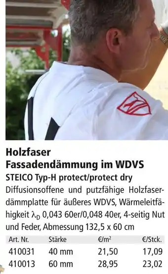 Holz Possling Steico holzfaser fassadendämmung im wdvs Angebot