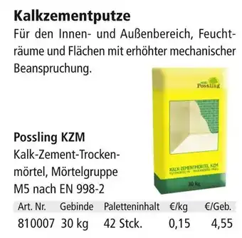 Holz Possling Kalkzementputze Angebot