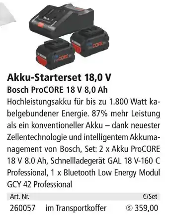 Holz Possling Bosch akku-starterset 18,0 v Angebot