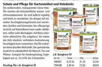 Holz Possling Osmo douglasien-öl oder bangkirai-öl Angebot