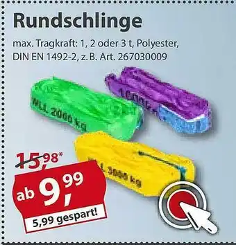 Sonderpreis Baumarkt Rundschlinge Angebot