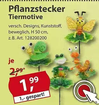 Sonderpreis Baumarkt Pflanzstecker Tiermotive Angebot