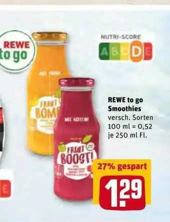 REWE Rewe To Go Smoothies Angebot