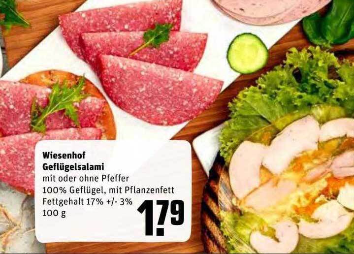 Wiesenhof Geflügelsalami Angebot bei REWE