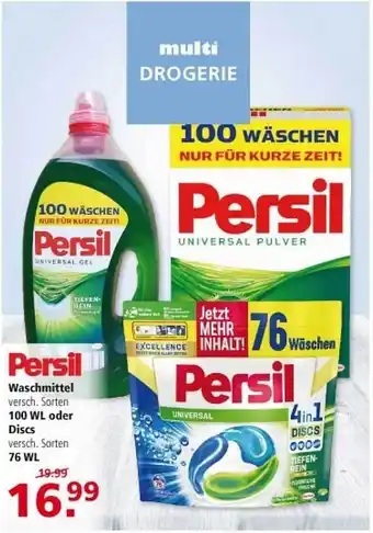 Multi Markt Persil Waschmittel Oder Discs Angebot