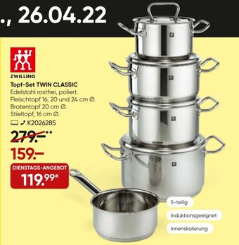 Galeria Zwilling Topf Set Twin Classic Angebot