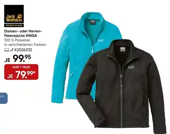 Galeria Jack Wolfskin Damen oder Herren Fleecejacke Kinga Angebot