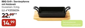 Galeria Küchenprofi BBQ Grill/Servierpfanne mit Holzbrett Angebot