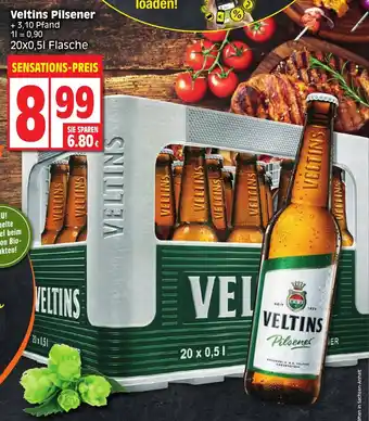 Edeka Veltins Pilsener 20x0,5L Flasche Angebot