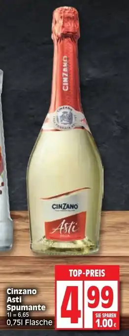 Edeka Cinzano Asti Spumante 0,75L Flasche Angebot