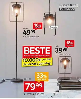 XXXLutz Dieter Knoll Collection Stehleuchte, Tischleuchte Oder Hängeleuchte Angebot