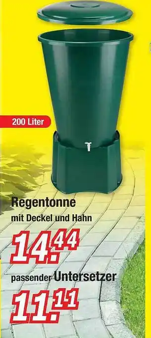 Zimmermann Regentonne Oder Untersetzer Angebot