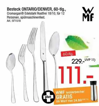 Zurbrüggen Wmf Besteck Ontario Oder Denver Angebot