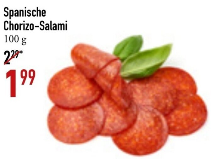 Spanische Chorizo Salami 100g Angebot bei Galeria Markthalle
