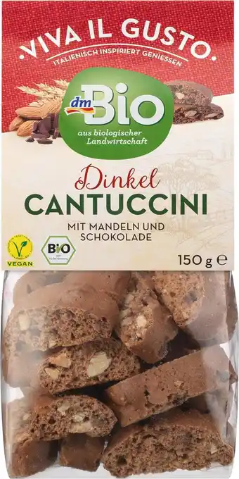 dm drogerie Dmbio dinkel-cantuccini mit mandeln und schokolade Angebot