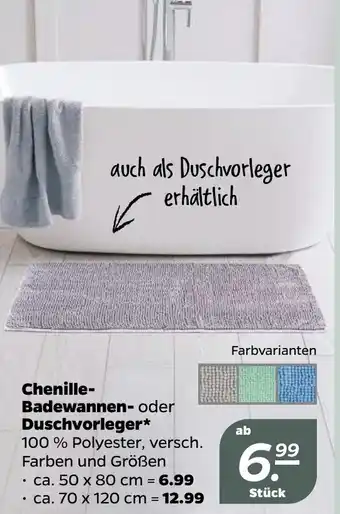 NETTO Chenille Badewannen oder Duschvorleger Angebot