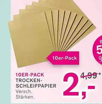 KODi 10er Pack Trocken Schleifpapier Angebot