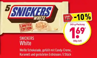 Aldi Nord Snickers White 245 g Angebot