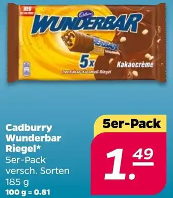 NETTO Cadbury Wunderbar Riegel 185 g Angebot