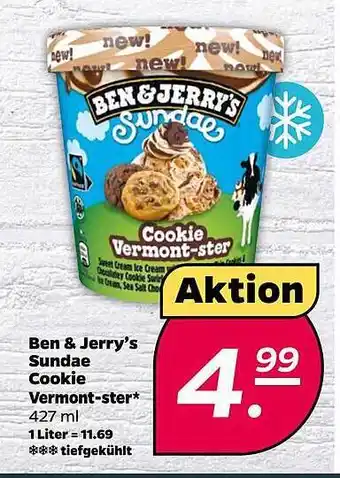 NETTO Ben & Jerry's Sundae Cookie Vermont-ster Angebot