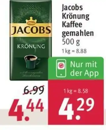 Rossmann Jacobs Kronung Kaffee gemahlen 500g Angebot