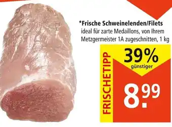 Marktkauf Frische Schweinelenden / Filets 1 kg Angebot