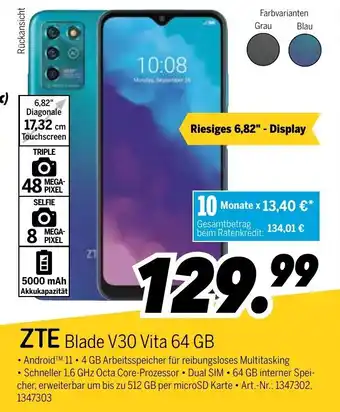 MEDIMAX ZTE Blade V30 Vita 64 GB Angebot