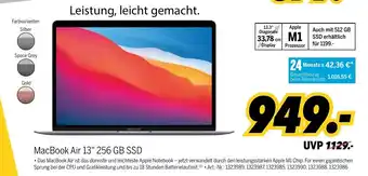 MEDIMAX MacBook Air 13" 256 GB SSD Angebot