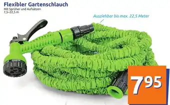 Action Flexibler Gartenschlauch 7,5 - 22,5 m Angebot