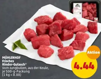 PENNY Mühlenhof Frisches Rinder-Gulasch 500g Angebot