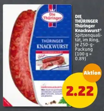 PENNY Die Thüringer Thüringer Knackwurst 250g Angebot